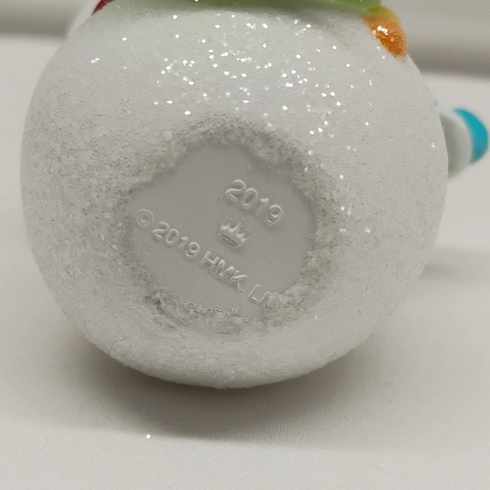 NOS Hallmark Keepsake SWEET‎ SNOWMAN Christmas Tree Ornament Gumdrop